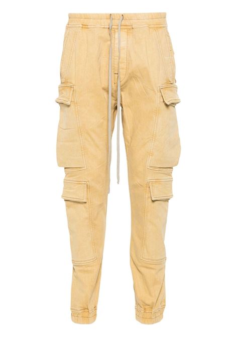 Pantaloni cargo in marrone di rick owens drkshdw - uomo